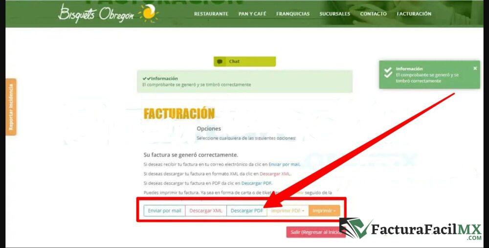 Facturación Bisquets Obregón en Línea de Tickets 11 Facturación Bisquets Obregón en Línea de Tickets