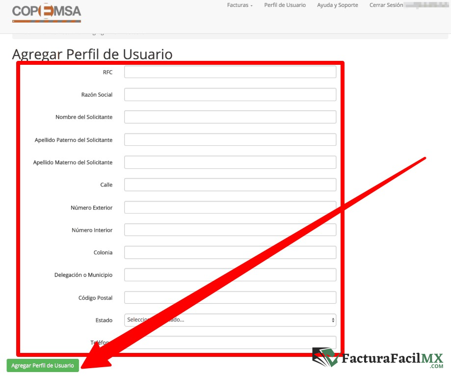Facturación COPEMSA en Línea de Tickets 8 Facturación COPEMSA en Línea de Tickets