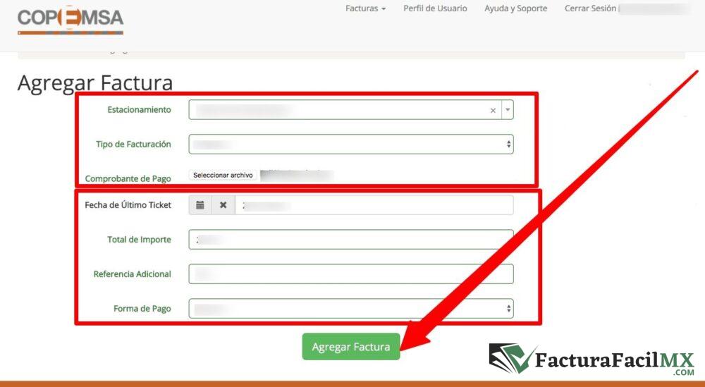 Facturación COPEMSA en Línea de Tickets 10 Facturación COPEMSA en Línea de Tickets