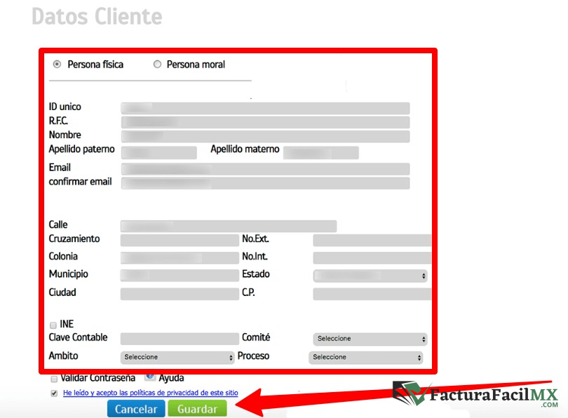 Facturación Megasur en Línea de Tickets 9 Facturación Megasur en Línea de Tickets