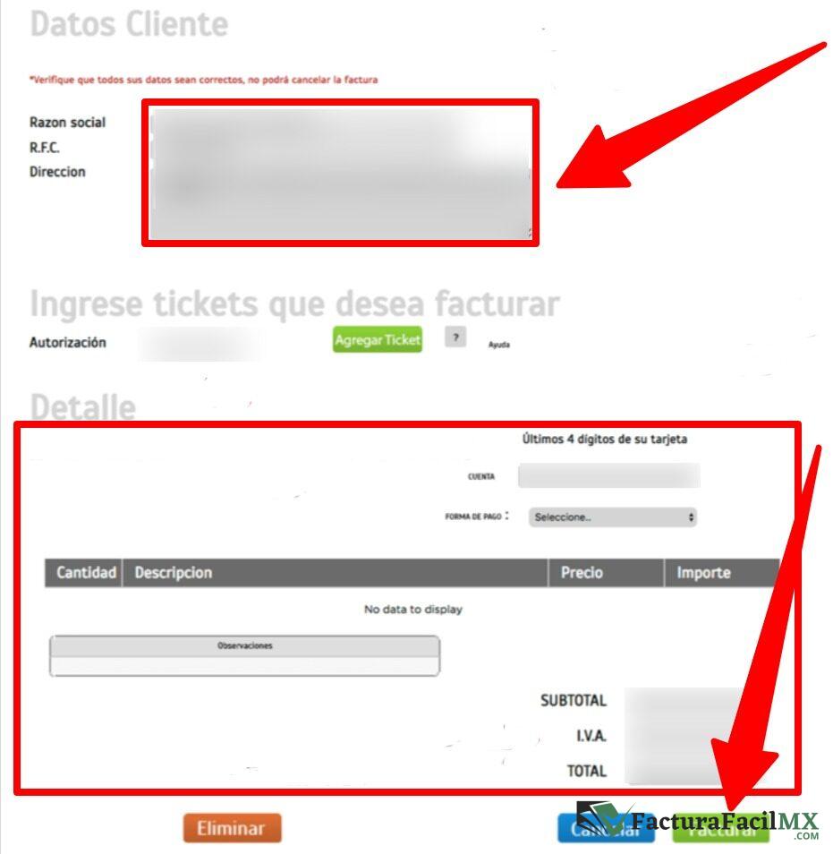 Facturación Megasur en Línea de Tickets 10 Facturación Megasur en Línea de Tickets