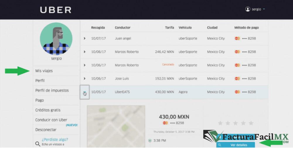 Facturación Uber en Línea de Tickets 7 Facturación Uber en Línea de Tickets