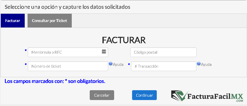 Facturación Sams en Línea de Tickets 9 Facturación Sams en Línea de Tickets