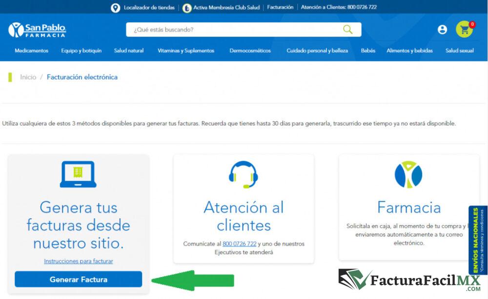 Facturación Farmacia San Pablo en Línea de Tickets 8 Facturación Farmacia San Pablo en Línea de Tickets