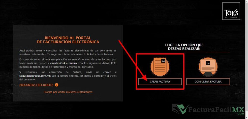 Facturación Toks en Línea de Tickets 8 Facturación Toks en Línea de Tickets
