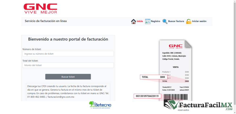 Facturación GNC en Línea de Tickets 8 Facturación GNC en Línea de Tickets
