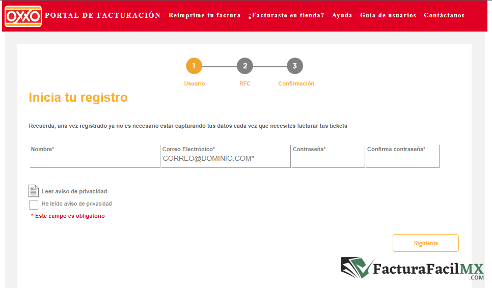 Facturación OXXO en Línea de Tickets 9 Facturación OXXO en Línea de Tickets