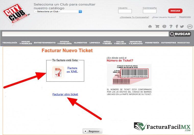 Facturación City Club en Línea de Tickets 9 Facturación City Club en Línea de Tickets