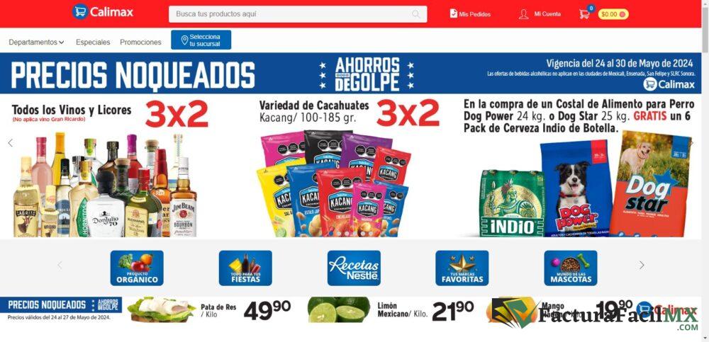Facturación Calimax en Línea de Tickets 6 Calimax