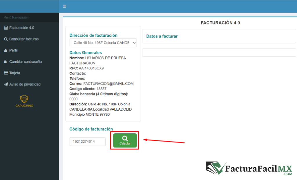 Facturación Centinela (Facturación Caballero) en Línea de Tickets 11 Facturación Centinela (Facturación Caballero) en Línea de Tickets