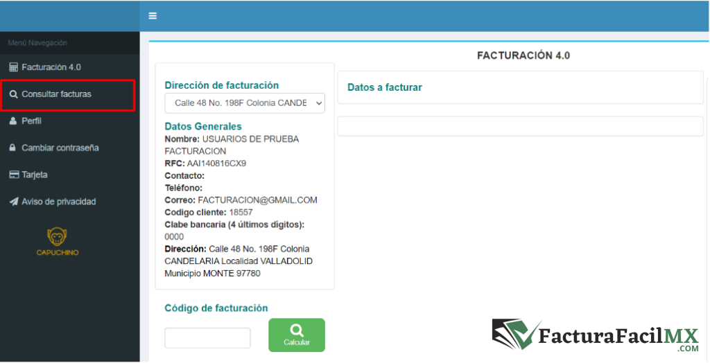 Facturación Centinela (Facturación Caballero) en Línea de Tickets 15 Facturación Centinela (Facturación Caballero) en Línea de Tickets