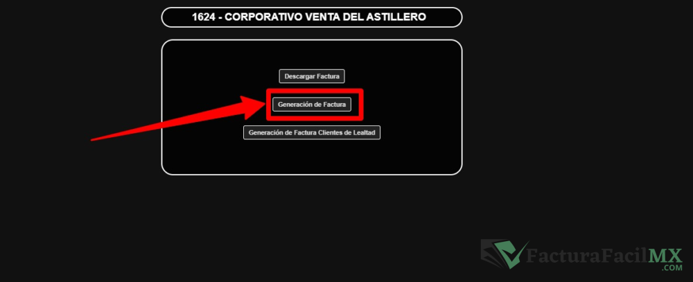 Facturación Corporativo Venta del Astillero en Línea de Tickets 6 Facturación Corporativo Venta del Astillero en Línea de Tickets