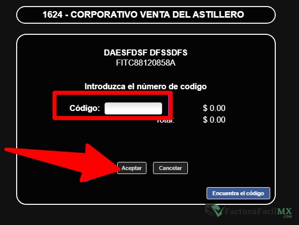 Facturación Corporativo Venta del Astillero en Línea de Tickets 9 Facturación Corporativo Venta del Astillero en Línea de Tickets