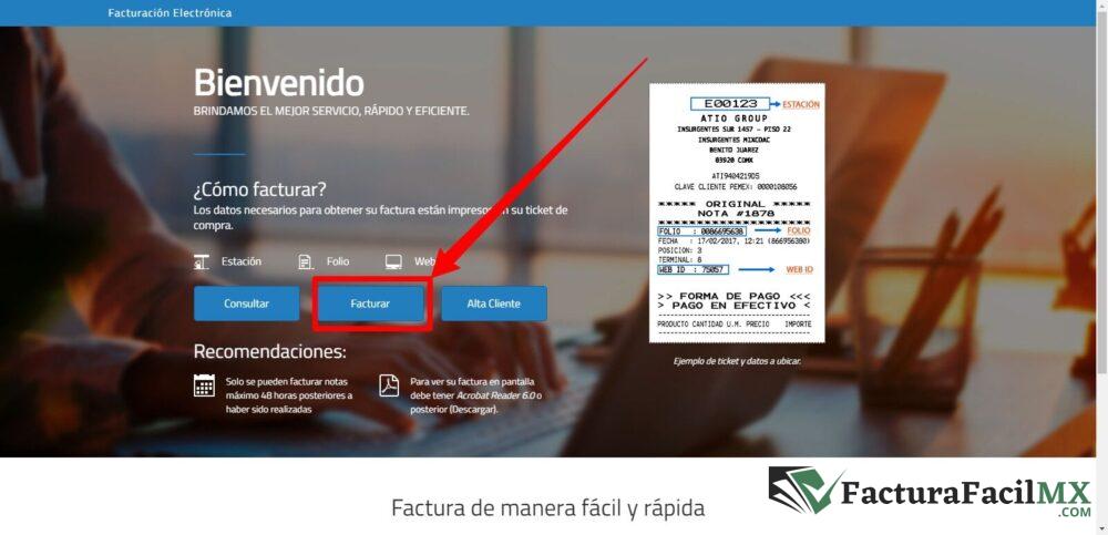 Facturación Servicio Tecamachalco en Línea de Tickets 6 Facturación Servicio Tecamachalco en Línea de Tickets