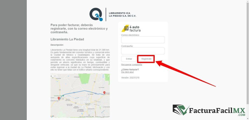 Facturación Libramiento La Piedad (LIPSA) en Línea de Tickets 6 Facturación Libramiento La Piedad (LIPSA) en Línea de Tickets