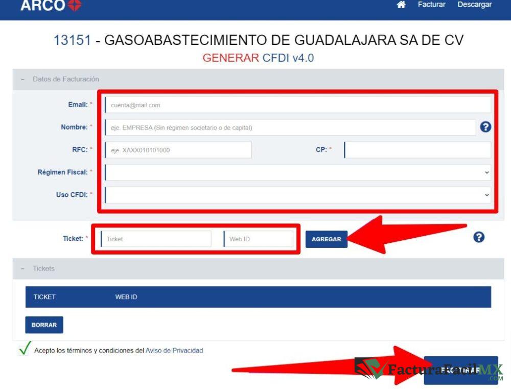 Facturación QualliGas en Línea de Tickets 8 Facturación QualliGas en Línea de Tickets