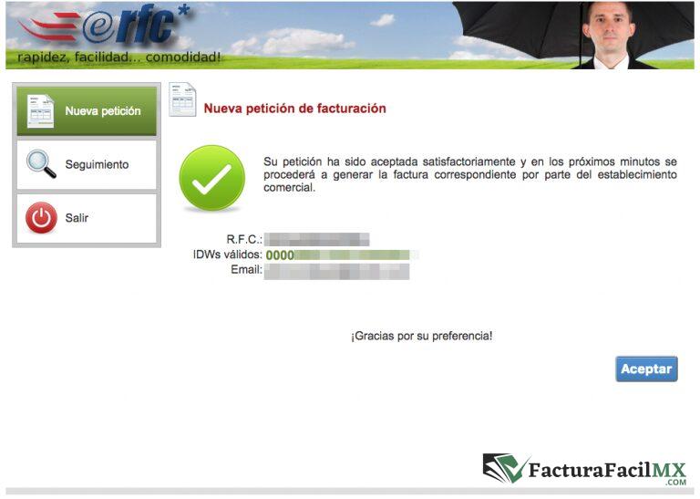 Facturación eRFC en Línea de Tickets 9 Facturación eRFC en Línea de Tickets