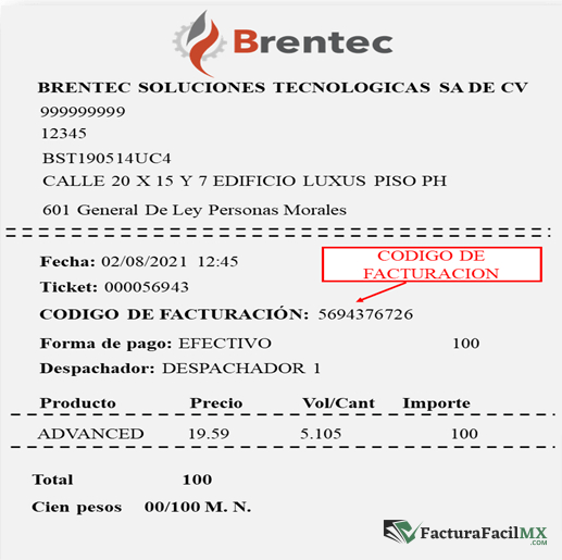 Facturación Brentec en Línea de Tickets 8 Facturación Brentec en Línea de Tickets