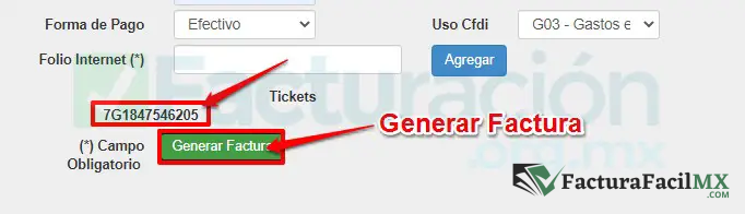 Facturación GoMart en Línea de Tickets 8 Facturación GoMart en Línea de Tickets