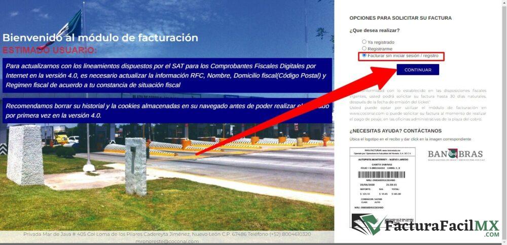 Facturación MROnoreste en Línea de Tickets 9 Facturación MROnoreste en Línea de Tickets