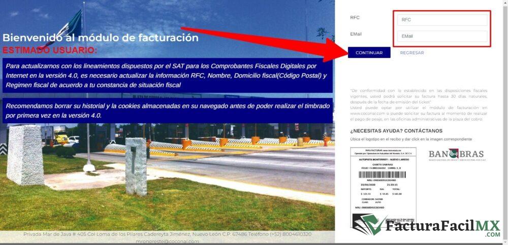 Facturación MROnoreste en Línea de Tickets 10 Facturación MROnoreste en Línea de Tickets