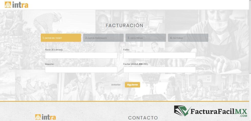 Facturación Consorcio Intra en Línea de Tickets 6 Facturación Consorcio Intra en Línea de Tickets