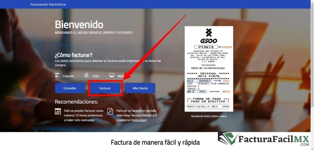 Facturación GRUPO SIRAGO en Línea de Tickets 9 Facturación GRUPO SIRAGO en Línea de Tickets
