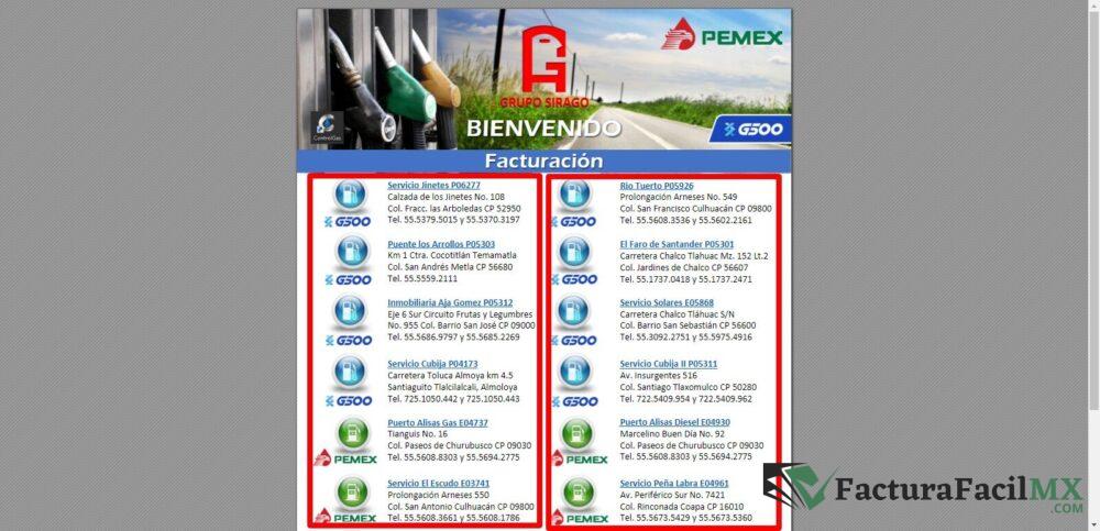 Facturación GRUPO SIRAGO en Línea de Tickets 8 Facturación GRUPO SIRAGO en Línea de Tickets