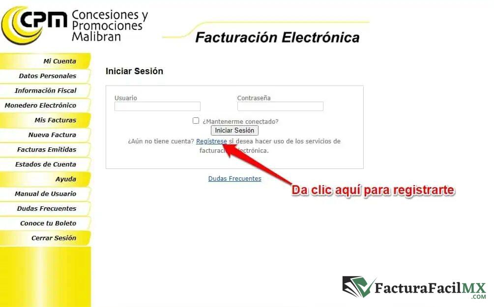 Facturación Plan del Rio (MALIBRAN) en Línea de Tickets 7 Facturación Plan del Rio (MALIBRAN) en Línea de Tickets