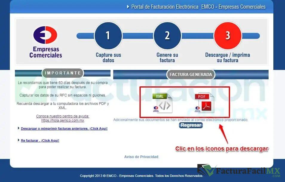 Facturación Gemco en Línea de Tickets 10 Facturación Gemco en Línea de Tickets