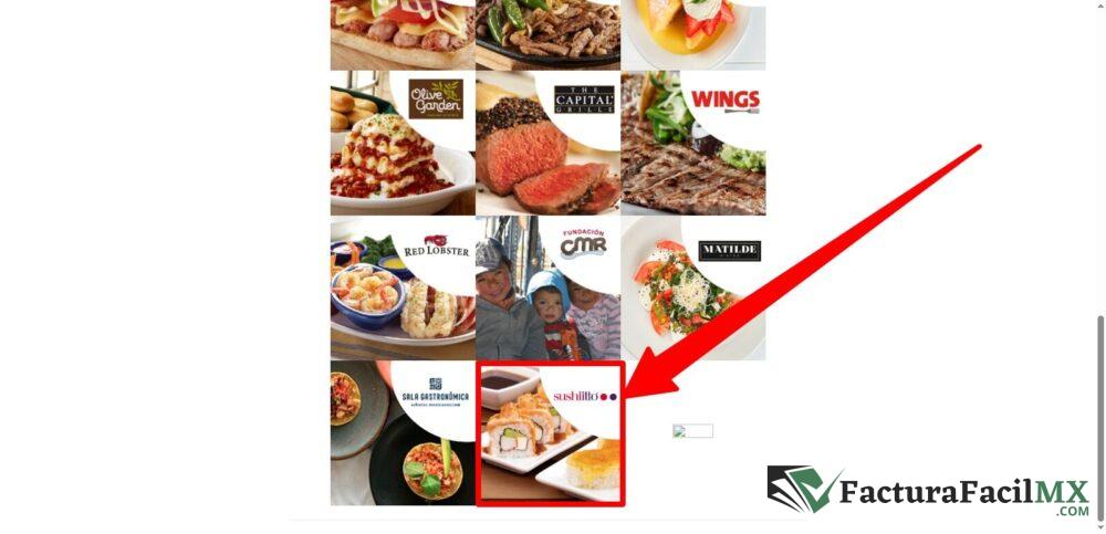 Facturación Sushi Itto en Línea de Tickets 6 Facturación Sushi Itto en Línea de Tickets