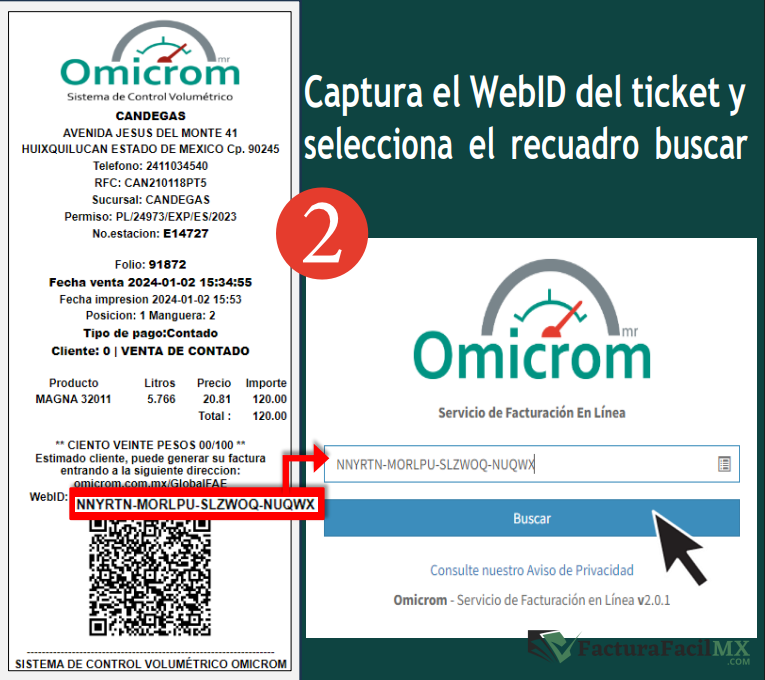 Facturación Omicrom en Línea de Tickets 7 Facturación Omicrom en Línea de Tickets
