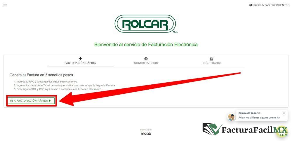 Facturación Rolcar en Línea de Tickets 6 Facturación Rolcar en Línea de Tickets