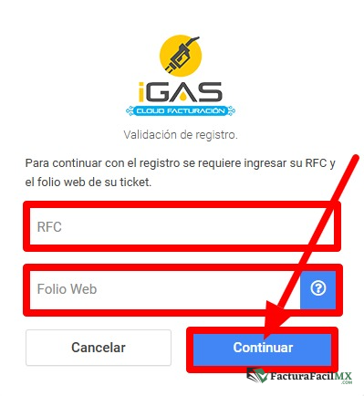 Facturación IGas Fac en Línea de Tickets 9 Facturación IGas Fac en Línea de Tickets