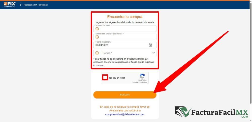 Facturación Fix Ferreterías en Línea de Tickets 9 Facturación Fix Ferreterías en Línea de Tickets
