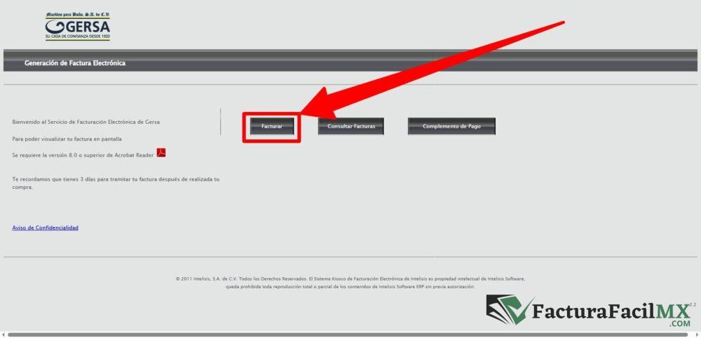 Facturación Gersa en Línea de Tickets 6 Facturación Gersa en Línea de Tickets