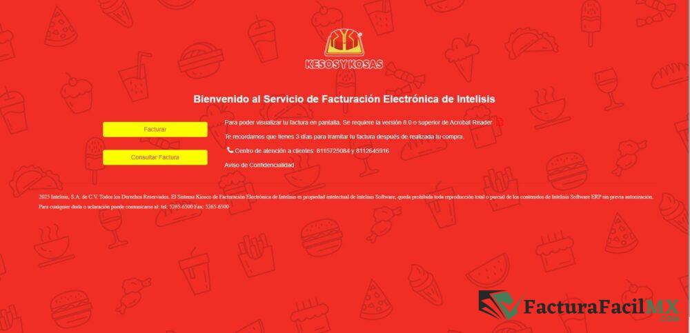 Facturación Kesos y Kosas en Línea de Tickets 6 Facturación Kesos y Kosas en Línea de Tickets