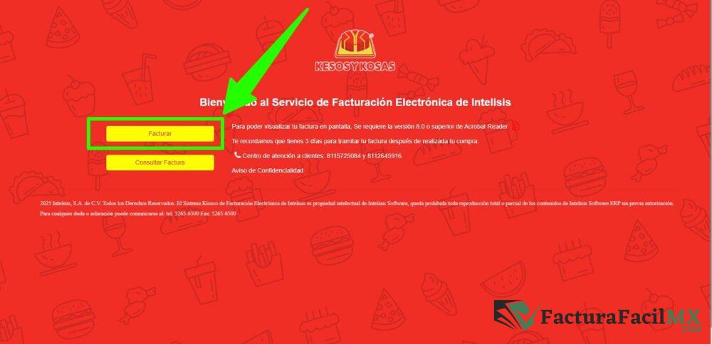 Facturación Kesos y Kosas en Línea de Tickets 8 Facturación Kesos y Kosas en Línea de Tickets