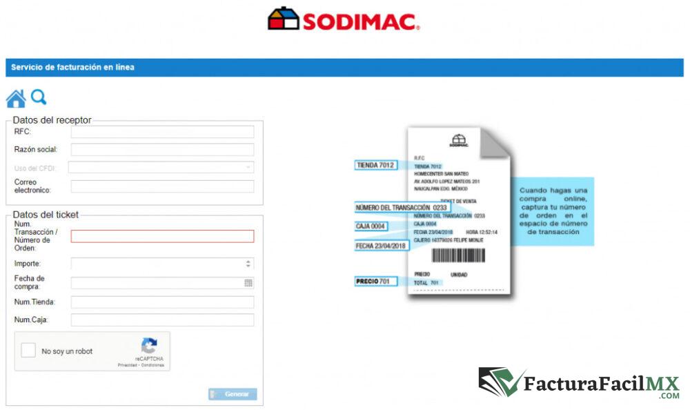 Facturación Sodimac en Línea de Tickets 8 Facturación Sodimac en Línea de Tickets