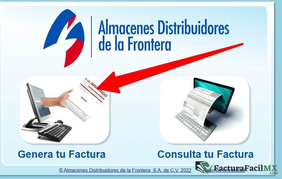 Facturación Almacenes de la Frontera en Línea de Tickets