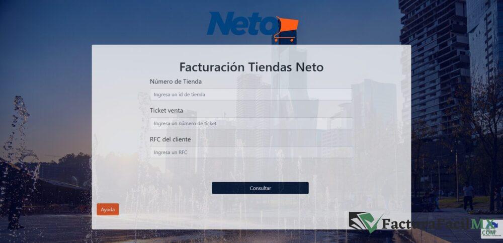 Facturación Tiendas Neto en Línea de Tickets 6 Facturación Tiendas Neto en Línea de Tickets