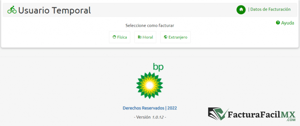 Facturación BP en Línea de Tickets 8 Facturación BP en Línea de Tickets