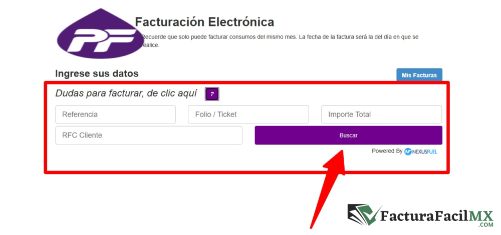 Facturación Petro Figues en Línea de Tickets 9 Facturación Petro Figues en Línea de Tickets