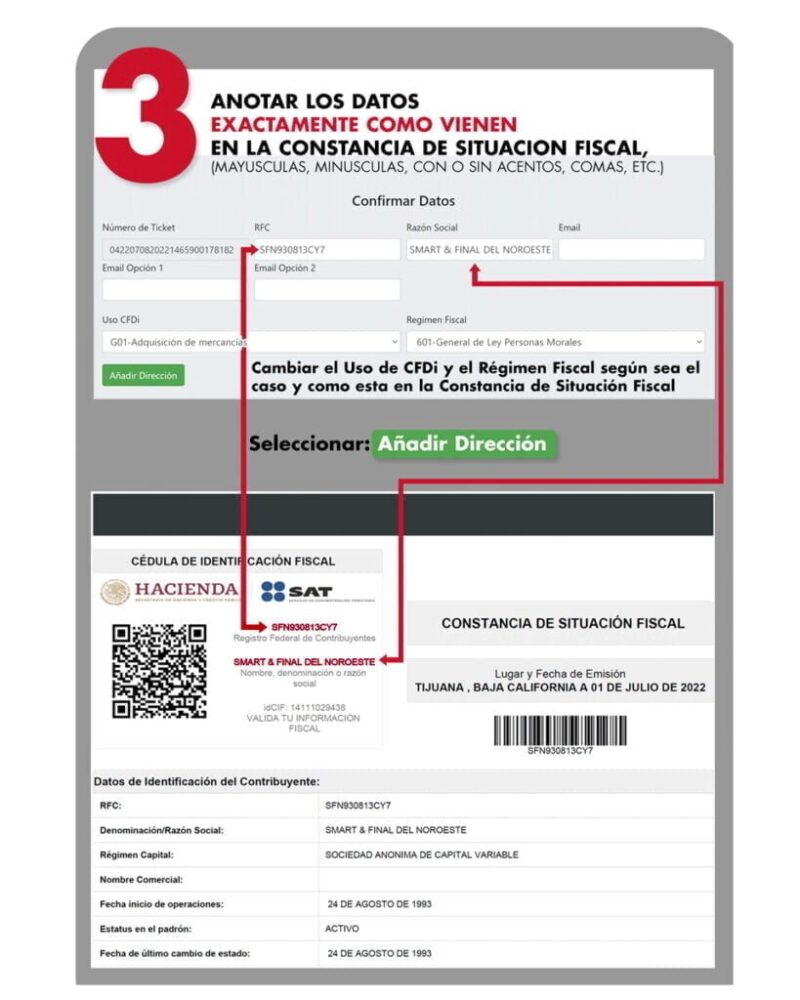 Facturación Smart & Final en Línea de Tickets 8 Facturación Smart & Final en Línea de Tickets
