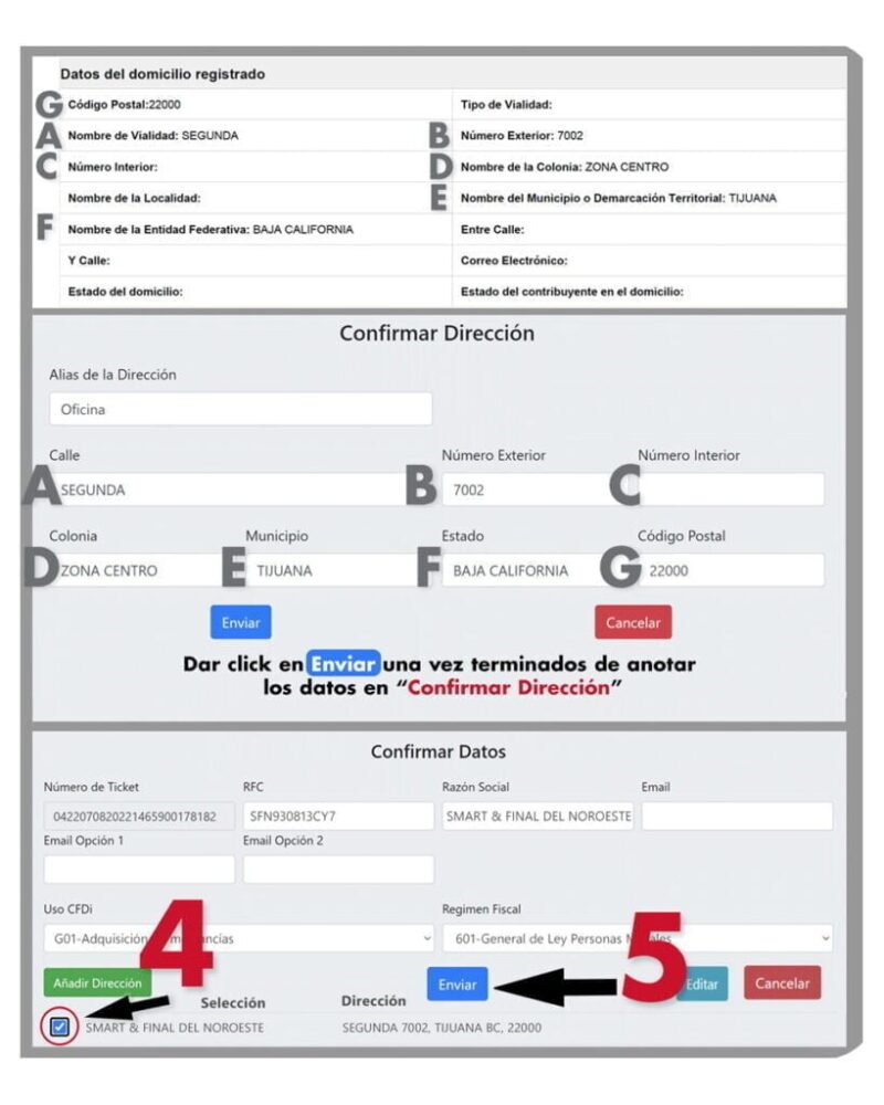 Facturación Smart & Final en Línea de Tickets 9 Facturación Smart & Final en Línea de Tickets
