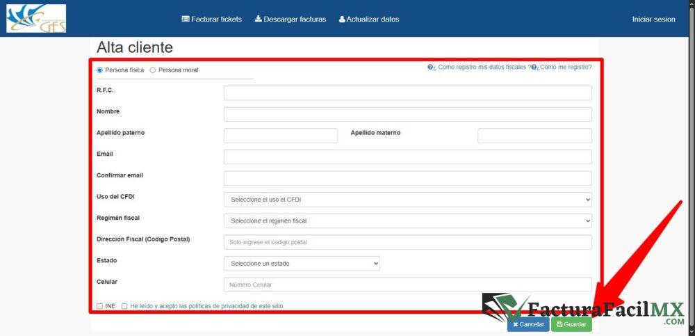 Facturación ESGES (Grupo GES) en Línea de Tickets 9 Facturación ESGES (Grupo GES) en Línea de Tickets