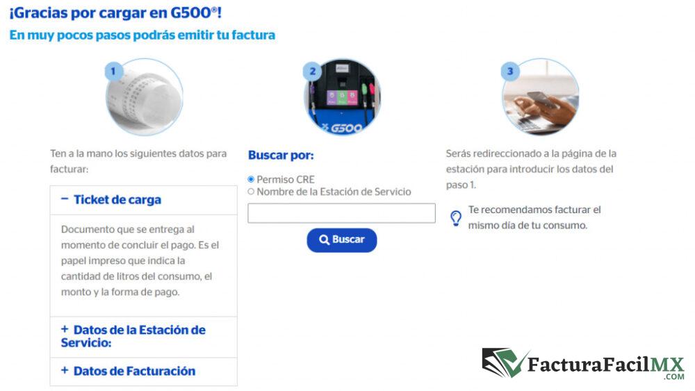 Facturación G500 en Línea de Tickets 7 Facturación G500 en Línea de Tickets