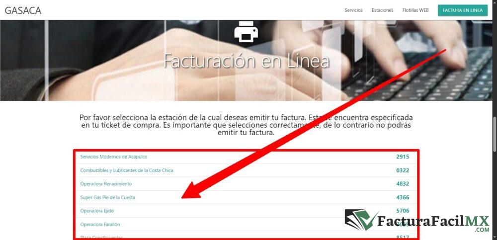 Facturación Gasaca en Línea de Tickets 7 Facturación Gasaca en Línea de Tickets