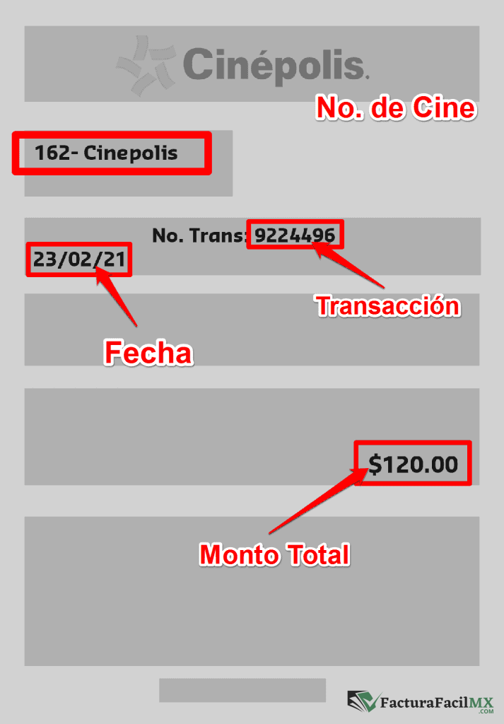 Facturación Cinépolis en Línea de Tickets 6 Facturación Cinépolis en Línea de Tickets