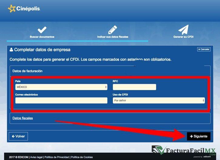 Facturación Cinépolis en Línea de Tickets 9 Facturación Cinépolis en Línea de Tickets